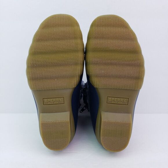 Sperry Top Sider Saltwater Youth Size 1Y Blue Plaid Wool Waterproof Duck Boot - Picture 8 of 12